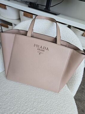 Prada Milano Saffiano Leather Tote - Plush Color